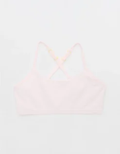 Aerie Yellowberry Ladybug Bra Shell Pink
