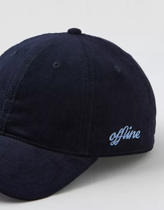 OFFLINE By Aerie Corduroy Baseball Hat Royal Navy - Image 2