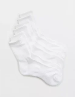 OFFLINE By Aerie Crew Sock 3-Pack Air White
