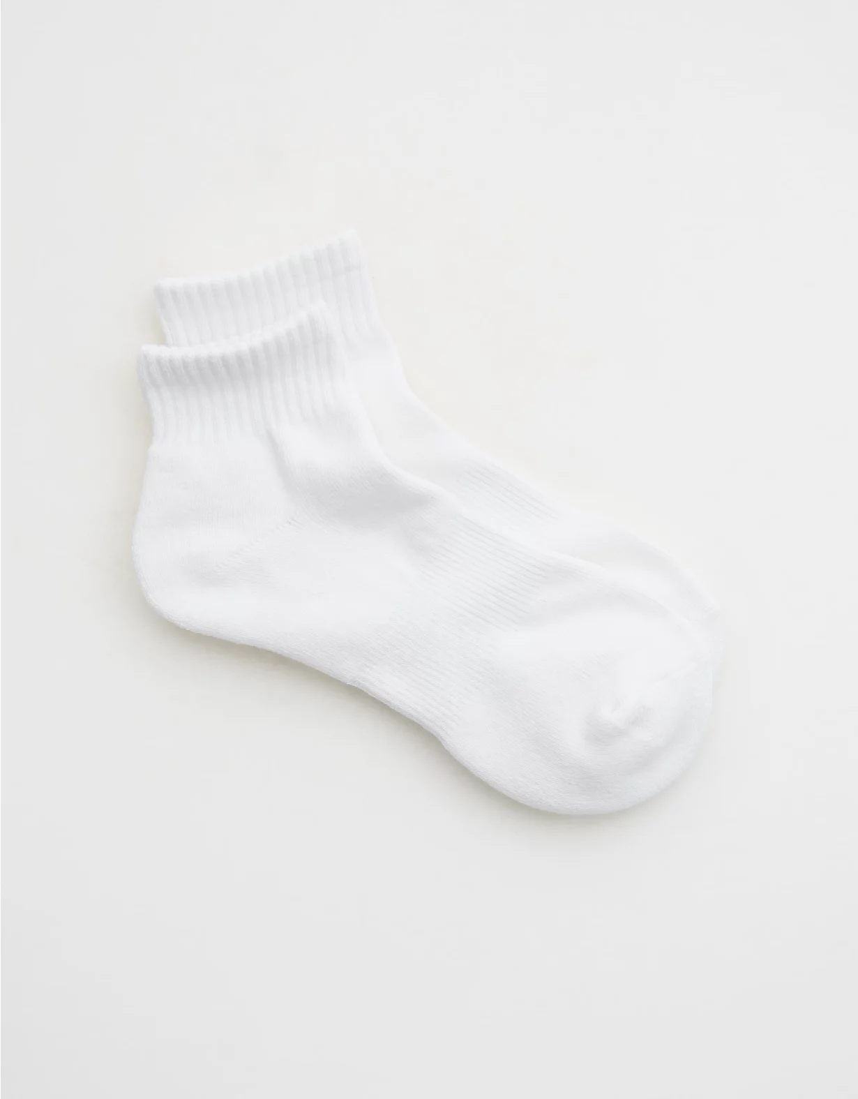 OFFLINE By Aerie Short Crew Sock Air White