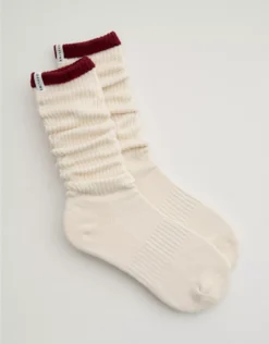 OFFLINE By Aerie Scrunch Socks Natural