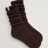 OFFLINE By Aerie Scrunch Socks Deep Earth