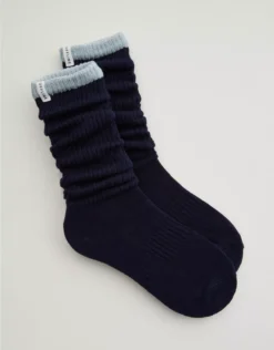 OFFLINE By Aerie Scrunch Socks Royal Navy