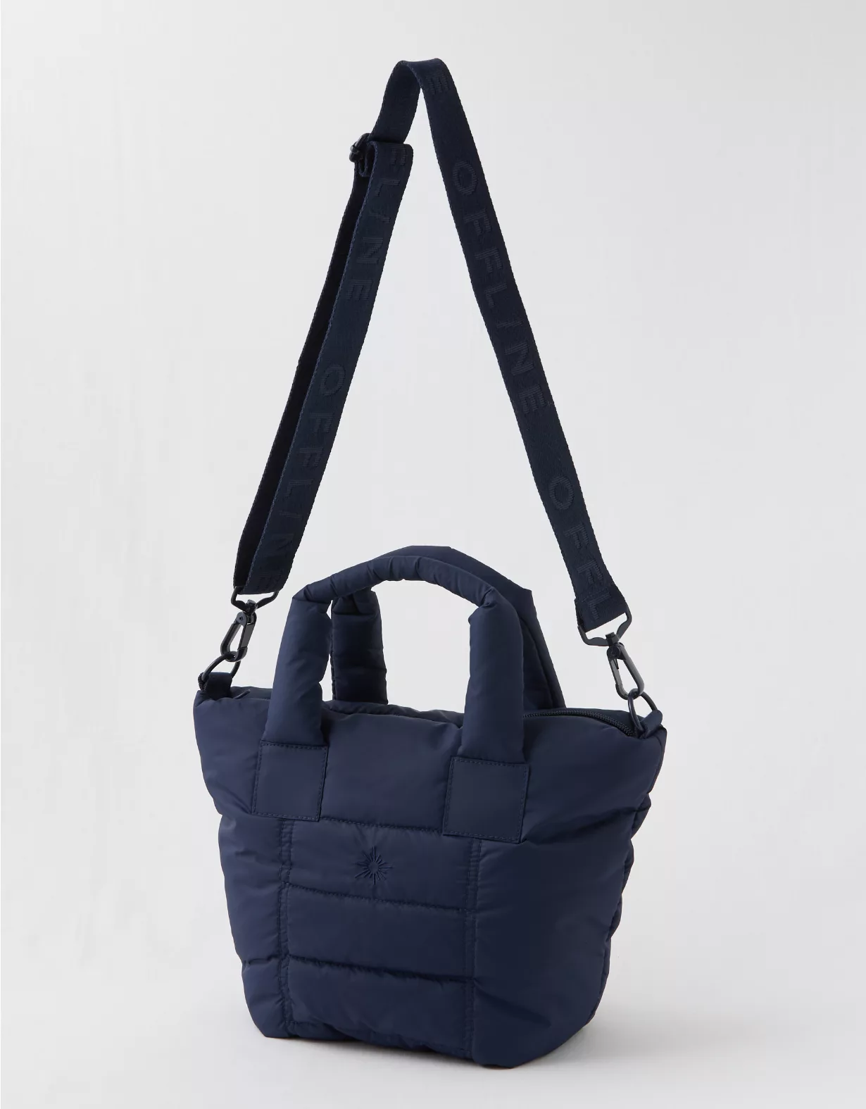 OFFLINE By Aerie Puff Love Mini Tote Royal Navy