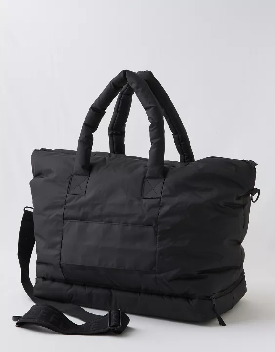OFFLINE By Aerie Puff Love Weekender Bag True Black - Image 4