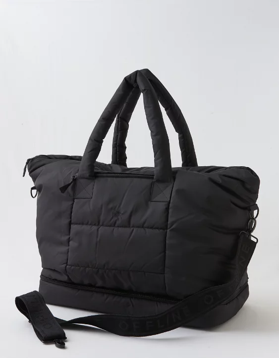 OFFLINE By Aerie Puff Love Weekender Bag True Black - Image 2