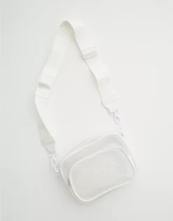 OFFLINE By Aerie Clear Makin' Moves Crossbody Bag White