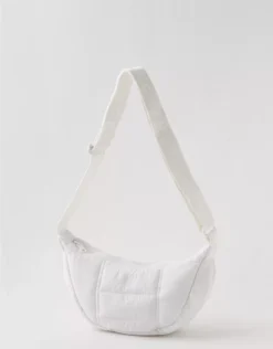 OFFLINE By Aerie Puff Love Mini Crescent Bag White