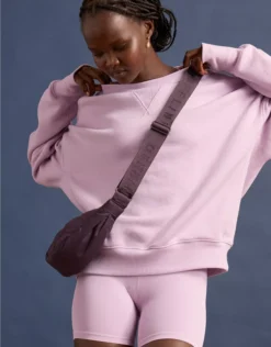 OFFLINE By Aerie Puff Love Mini Crescent Bag Cool Berry