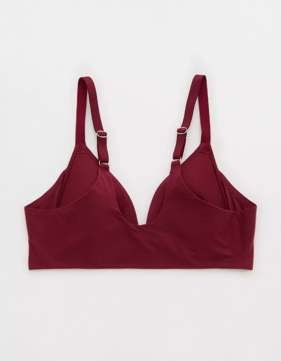 Aerie Sunnie Wireless Lightly Lined Bra Deep Cherry - Image 4
