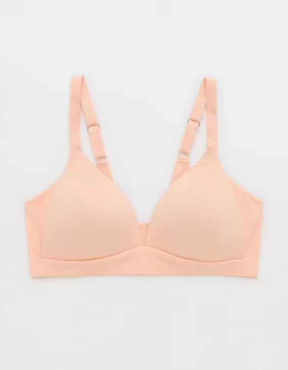 Aerie Sunnie Wireless Lightly Lined Bra Peach - Image 3