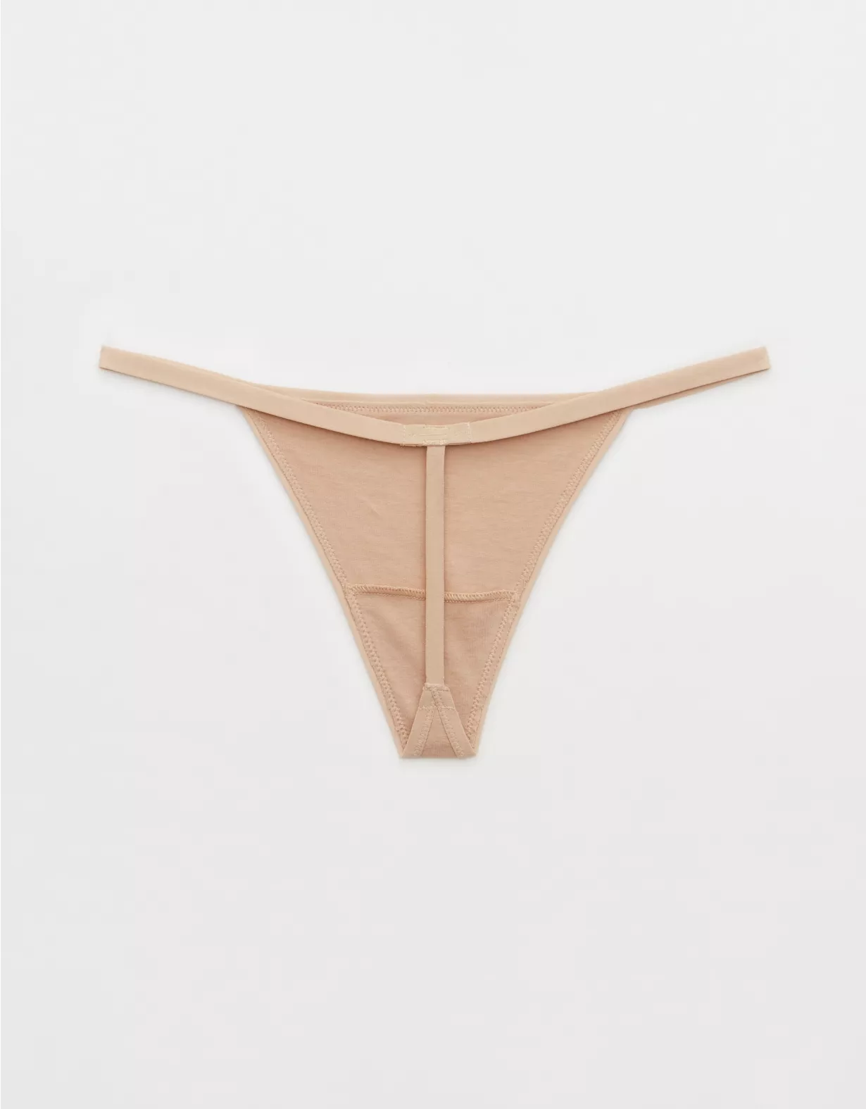 Aerie Superchill Cotton String Thong Underwear Sands - Image 2