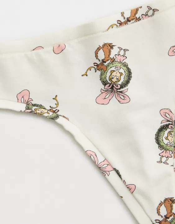 Aerie Superchill Cotton Thong Underwear Tender Heart - Image 3