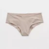 Aerie Superchill Cotton Ruched Cheeky Underwear Stone Harbor