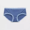 Aerie Superchill Cotton Lace Boybrief Underwear Marbled Blue