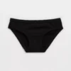 Aerie Superchill Cotton Bikini Underwear True Black