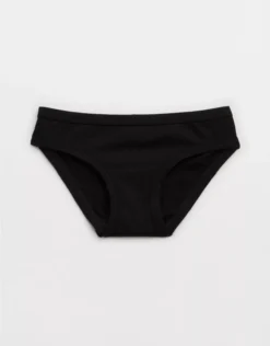 Aerie Superchill Cotton Bikini Underwear True Black