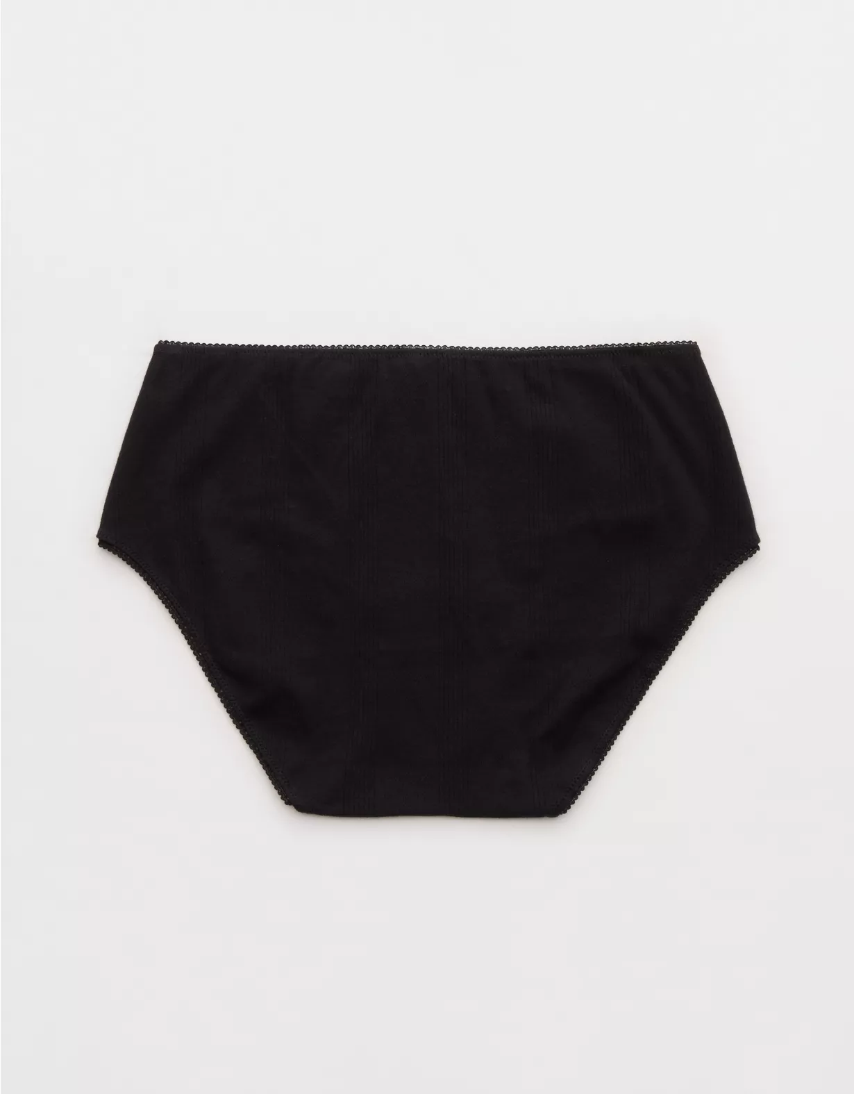 Aerie Superchill Pointelle Boybrief Underwear True Black - Image 2