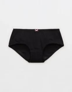 Aerie Superchill Pointelle Boybrief Underwear True Black