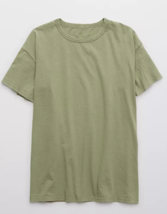 Aerie Distressed Basic Boyfriend T-Shirt - Image 3