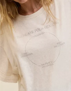 Aerie Oversized Crew Boyfriend T-Shirt Heather Frost