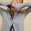 Aerie Cardigan T-Shirt Dark Heather Gray