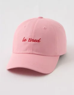 Aerie Polychrome Corduroy Baseball Hat Bright Pink