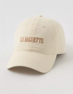 Aerie Graphic Baseball Hat Natural Yellow