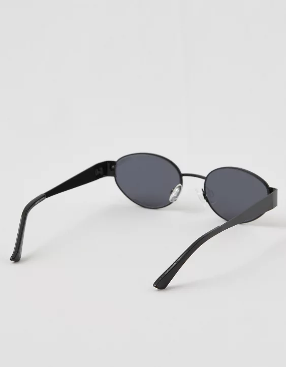 Aerie Metal Getaway Sunglasses Black - Image 2