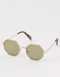 Aerie Movin' N Groovin' Sunglasses Olive