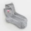 Aerie Chunky Rib Quarter Socks Medium Heather Gray