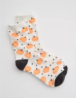 Aerie Real Soft® Crew Socks Washed Orange
