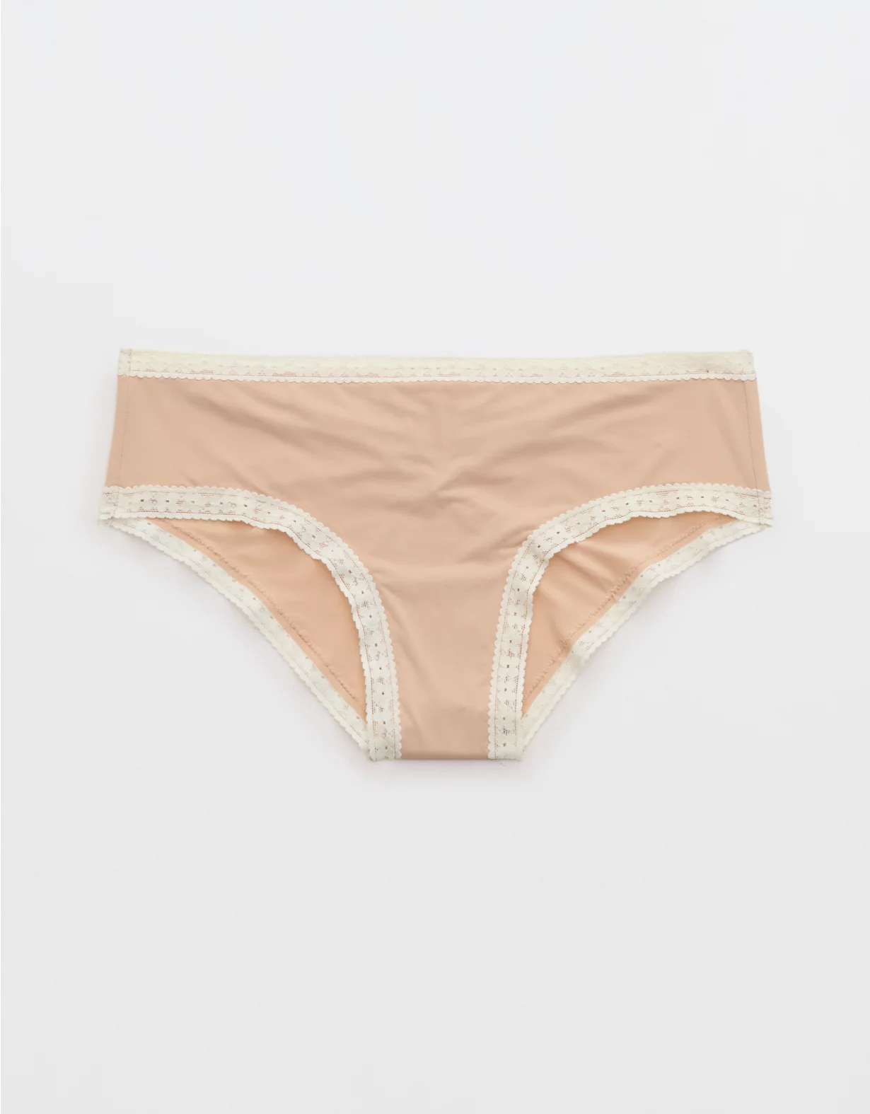 Aerie SMOOTHEZ Microfiber Lace Cheeky Underwear Sands