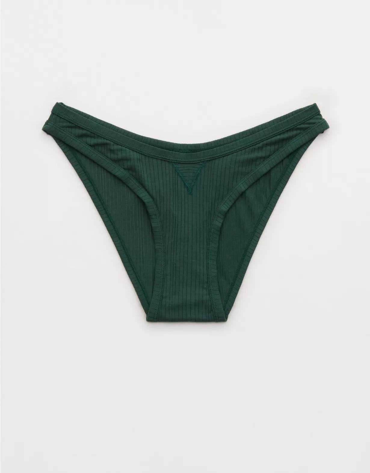 Aerie Superchill Modal Rib Bikini Underwear Rugged Green