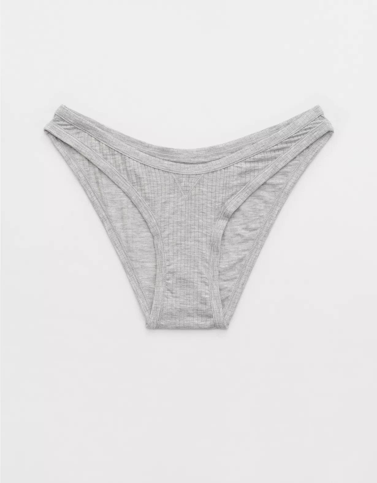 Aerie Superchill Modal Rib Bikini Underwear Medium Heather Gray
