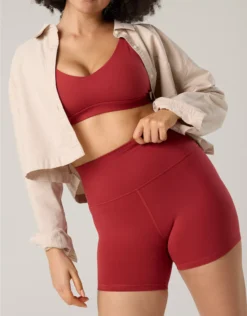 OFFLINE By Aerie The Hugger 5" Bike Short Summer Burgundy