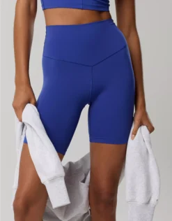 OFFLINE By Aerie Real Me XTRA 7" Bike Short Deep Cobalt