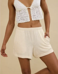 Aerie Let's Bounce Boxer Heather Frost