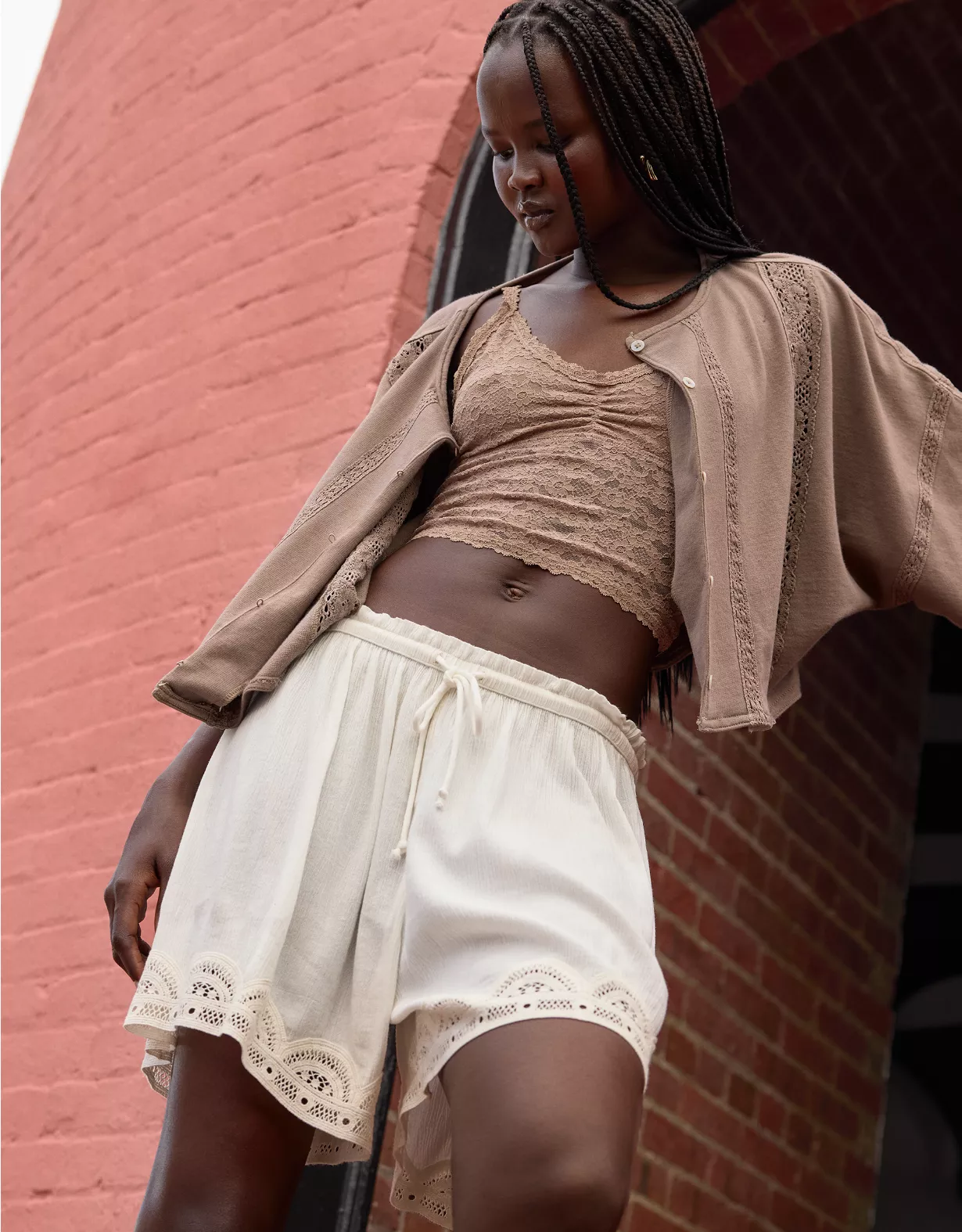 Aerie Off-Duty Gauze Boxer Soft Muslin