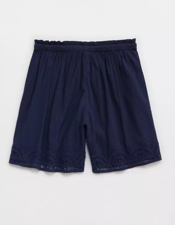 Aerie Off-Duty Gauze Boxer Navy - Image 4