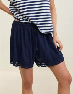 Aerie Off-Duty Gauze Boxer Navy