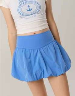 OFFLINE By Aerie Real Me Bubble Skort Laundry Blue