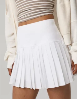 OFFLINE By Aerie Seamless Pleated Mini Skort White