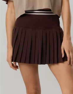 OFFLINE By Aerie Seamless Pleated Mini Skort Deep Earth