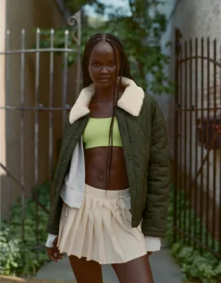 OFFLINE By Aerie Pleated Bow Skirt Cake Batter