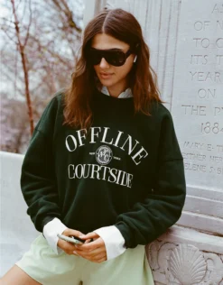 OFFLINE By Aerie Pilot Sunglasses True Black