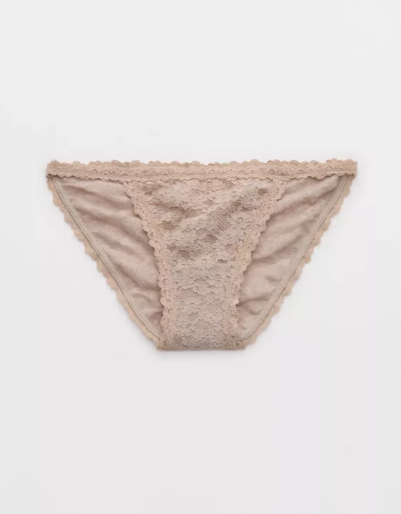 Aerie Show Off Vintage Lace String Bikini Underwear Stone Harbor - Image 2