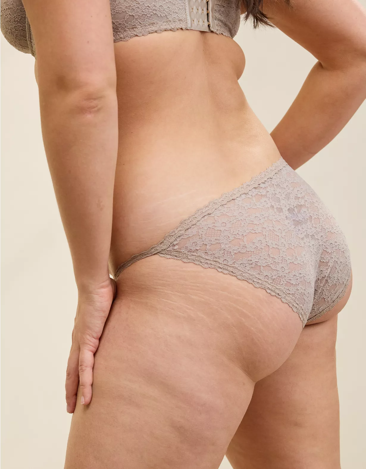 Aerie Show Off Vintage Lace String Bikini Underwear Stone Harbor