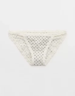 Aerie Show Off Vintage Lace String Bikini Underwear Soft Muslin