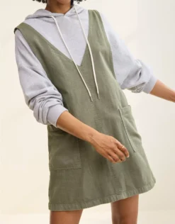 Aerie Denim Skirtall Olive Fun